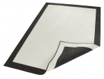 Northrugs kilimas Twin Panama Black Cream, 200x290 cm
