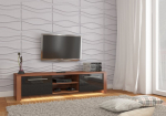 TV staliukas Helix, rudas/juodas