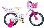 Dviratukas vaikams Volare Ashley, 14&rdquo;, baltas/rožinis