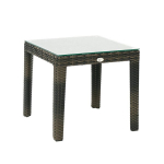 Lauko staliukas Wicker 45x50 cm, tamsiai rudas
