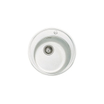 Dirbtinio granito virtuvinė plautuvė Teka Centroval 45-TG, white