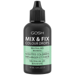 Atspalvį suteikianti makiažo priemonė mažinanti raudonumą Gosh Mix & Fix Colour Drops, 002 Green, 30 ml