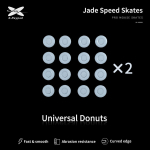 X-raypad Jade DIY Skates Universal Donuts Grey, X-Raypad Jade DIY Skates Universal Donuts Grey 40 vnt. (⌀9.5 x 0.8 mm) (Pilki) Pakaitiniai Mouse Feet
