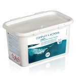 Baseino vandens priežiūros priemonė Gre Actions chlorine, tabletės po 250 g, 1 kg