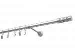 Viengubas karnizas 19mm OLIMP, 250 cm, matinio chromo
