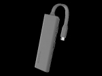 Usb-c stotelė 5in1: Hdmi, Usb-c, Usb-a, Microsd
