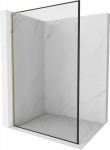 Mexen Kioto L Du&scaron;as siena Walk-in 70 x 200 cm, juodas rėmas, auksinis - 800-070-103-50-70, 70 x 200 cm