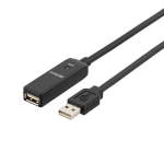 Deltaco USB2-EX10M, USB-A, 10 m