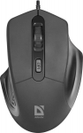 "defender" pelė datum mb-347, 1600dpi, optinė, 4but., usb laidas, juoda, biuro