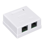 Alantec GN011 tinklo jungiamoji dėžutė Cat6 Balta