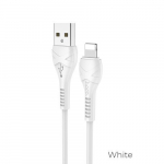 Hoco X37, USB kabelis Hoco X37 Cool Power Lightning 1.0m baltas