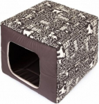 Guolis-būda Hobbydog Butterfly 2in1, R2, 45x45x17,5 cm, rudas