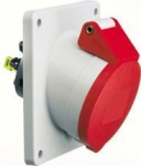 Lizdas 16a 5p 400v 6h Ip44 kampinis "quick-connect"