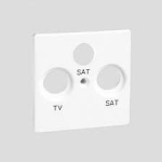 Simon 82 Anteninio lizdo dangtelis Rtv/sat baltas