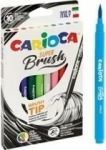 Flomasteriai Carioca Super Brush, 10 spalvų