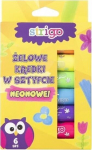 Neoninės gelinės kreidelės 6 spalvų, 10g