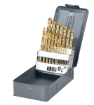 Grąžtai metalui Hss-tin 1.0-10.0 mm, 19 vnt. rinkinys
