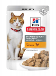 Hill's Science Plan Sterilised Cat Young Adult ėdalas katėms su vi&scaron;tiena, 12*85 g