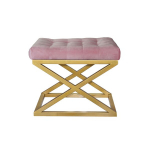 Pouffe Capraz - Golden, Pink