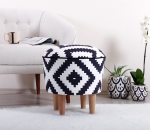 Pouffe Luiz - Black, White