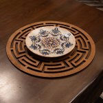 Stalo kilimėlio rinkinys (4 vienetai) Labyrinth - Walnut