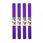 Tamsiai violetinė gofruota popieriaus juosta 50x200 cm