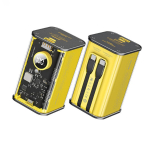 Atsarginis maitinimo &scaron;altinis ("Power Bank") WEKOME WP-347 Vanguard serija &ndash; 20 000 mAh itin greitas įkrovimas su įmontuotu USB-C PD 20 W ir &bdquo;Lightning&ldquo; + USB-A QC3.0 22,5 W laidu (geltonas)