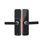 Smart durų spyna su rankena S-Link, bronza