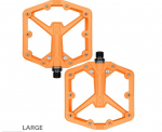 Pedalai Crankbrothers, platforminiai, oranžiniai