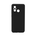 Connect Soft Touch silikoninis dėklas Xiaomi Redmi 12C Juodas