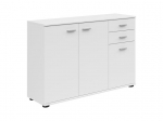 Komoda Black Red White Noeda, balta