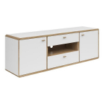 Komoda Black Red White Ronda, ruda/balta