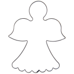 Orion sausainių formelė, 9,5 cm, Sausainių formelių plienas angelas 9,5 cm