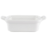 Porcelianinės stačiakampės kepimo formos, 3 vnt., Ramekins porcelianinė balta 160 ml 3 vnt.