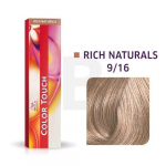 Plaukų dažai Wella Color Touch 9/16 Light Blonde Ash Purple, 60ml