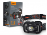 Įkraunamas LED priekinis žibintas 5W + COB IP65 - Neutrali balta (5000K) - 310Lm