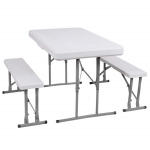 Sulankstomas stalas su 2 suolais Springos GF0096, 105x65x69 cm