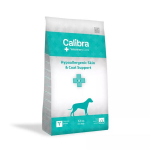 Calibra Veterinary Diets Hypoallergenic Skin&Coat Support visų veislių suagusiems &scaron;unims su žuvimi, 12 kg
