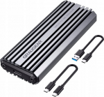 I&scaron;orinio kietojo disko dėklas Graugear G-m201-ac-10g M.2 Ssd dėklas, 10gbps, Usb-c, Aliuminis, Pilkas