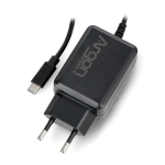 Maitinimo &scaron;altinis Argon40 USB tipas C 5.25V/3.5A, skirtas Raspberry Pi 4B - juodas