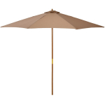 Medinis sodo skėtis 300 cm - chaki spalvos