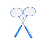 Badmintono raketės su musele, 2 vnt, mėlynos