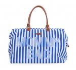 Didelis mamos reikmenų krep&scaron;ys Mommy bag Childhome, stripes - electric blue,light blue