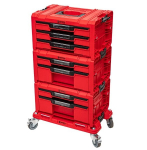 Qbrick System Pro 2.0 Red Expert: Mobilus stalčių ir platformos rinkinys