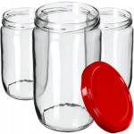 24x stiklainiai 720 ml stiklainiai konservams agurkams medaus kam&scaron;teliai Fi82