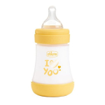 Buteliukas kūdikiams Chicco Perfect 5, geltonas, 0 mėn+, 150 ml