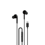 USB-C ausinių tipo į ausis skverbtukai 1,2 m &ndash; juodi
