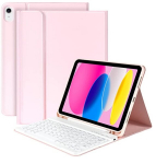 Dėklas su klaviatūra Ipad 10.9 10/11 kartos, rožinis