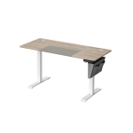 Elektrinis reguliuojamo auk&scaron;čio stalas Songmics, 60 x 140 cm, rudas/baltas