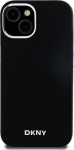 DKNY Liquid Silicone Small Metal Logo MagSafe&ldquo; dėklas iPhone 14&ldquo; / 15&ldquo; / 13&ldquo; &ndash; juodas